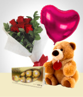 Flores : Argentina - Valentines Silver Combo