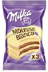 Alfajor Milka Tri Mousse Blanco - 3 Unidades