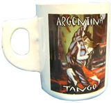 Taza de cermica con dibujo Tango