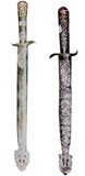 Roseta alpaca metal dagger